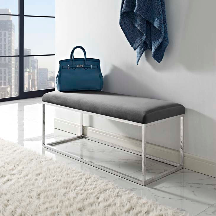 Gale Fabric Bench - living-essentials